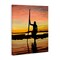 Stupell Industries Sunset Surfer Silhouette Canvas Wall Art Design by Amelia Noyes